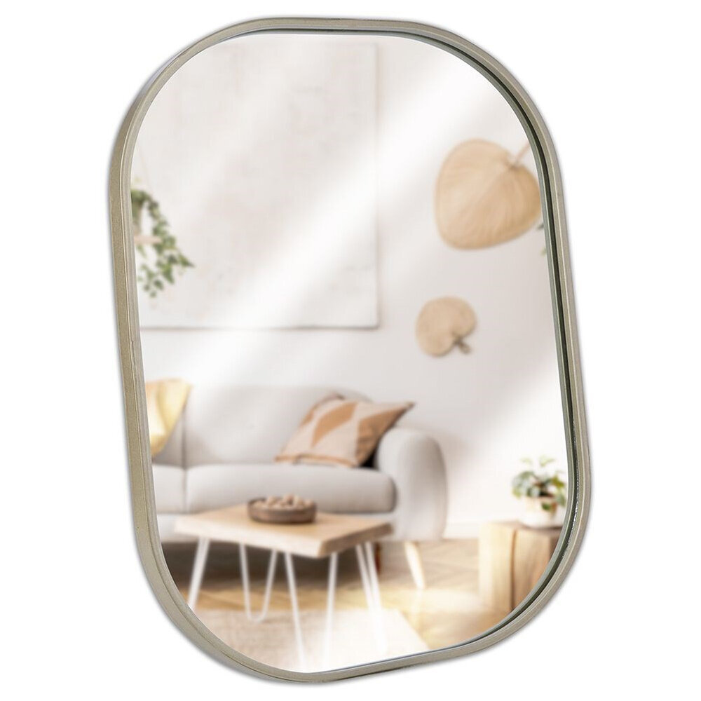 Sieninis veidrodis Vilde, 28x40 cm, auksinis kaina ir informacija | Veidrodžiai | pigu.lt