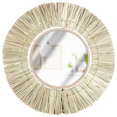 Sieninis veidrodis Home Styling Collection, smėlio spalvos kaina ir informacija | Veidrodžiai | pigu.lt