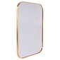 Sieninis veidrodis Vilde, 45x35 cm, auksinis kaina ir informacija | Veidrodžiai | pigu.lt