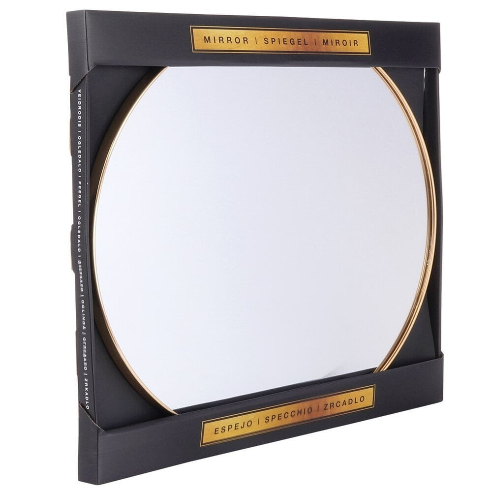 Sieninis veidrodis Vilde, 50 cm, auksinis kaina ir informacija | Veidrodžiai | pigu.lt