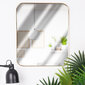 Sieninis veidrodis Vilde, 55x45 cm, auksinis kaina ir informacija | Veidrodžiai | pigu.lt