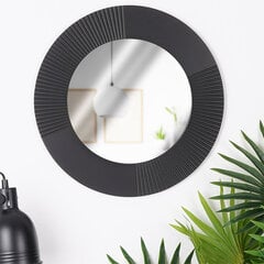 Sieninis veidrodis Vilde, 40 cm, juodas kaina ir informacija | Veidrodžiai | pigu.lt