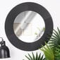 Sieninis veidrodis Vilde, 48 cm, juodas kaina ir informacija | Veidrodžiai | pigu.lt