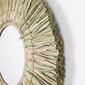 Sieninis veidrodis Home Styling Collection, 32 cm, smėlio spalvos kaina ir informacija | Veidrodžiai | pigu.lt