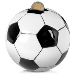 Taupyklė Futbolo kamuolys, juoda/balta, 11,5 cm цена и информация | Оригинальные копилки | pigu.lt