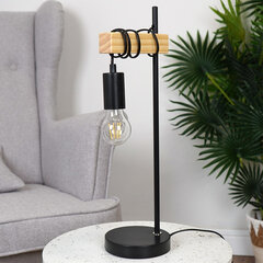 настольная лампа, черная - 45 см цена и информация | Настольные светильники | pigu.lt