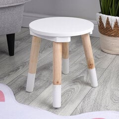 Vaikiška taburetė Home Styling Collection, balta цена и информация | Детские столы и стулья | pigu.lt