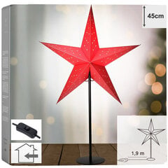 рождественская звезда, 45 см 10 светодиодов цена и информация | Рождественское украшение CA1031, 10 см | pigu.lt