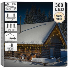 Kalėdinė girlianda, 360 LED, 11.85 m kaina ir informacija | Girliandos | pigu.lt