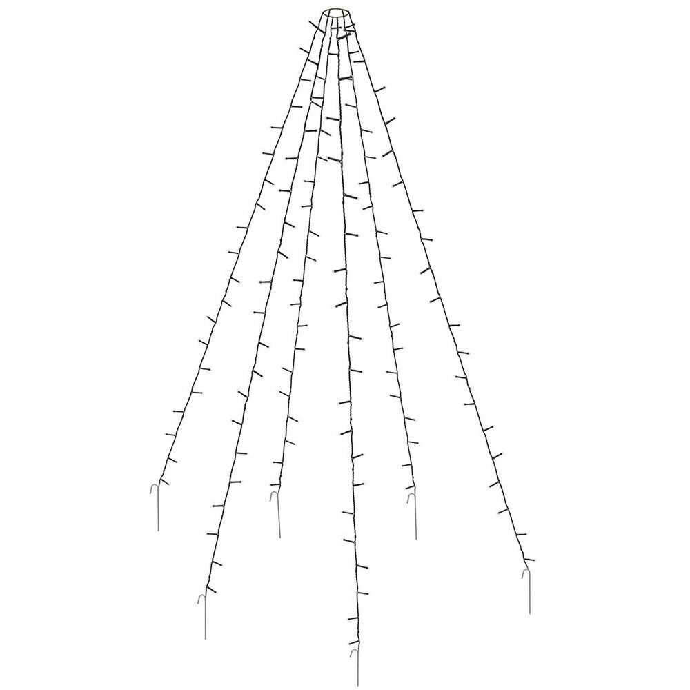 Kalėdinė girlianda, 120 LED, 2 m kaina ir informacija | Girliandos | pigu.lt