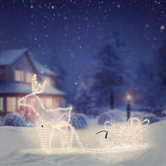 Kalėdinė dekoracija Šiaurės elnias kaina ir informacija | Kalėdinės dekoracijos | pigu.lt
