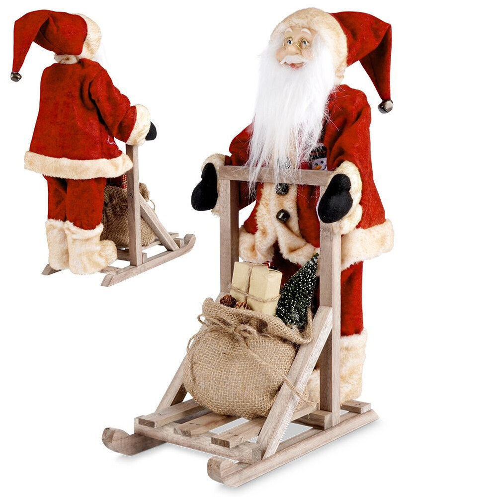 Figurėlė Kalėdų Senelis, 47 cm цена и информация | Dekoracijos šventėms | pigu.lt