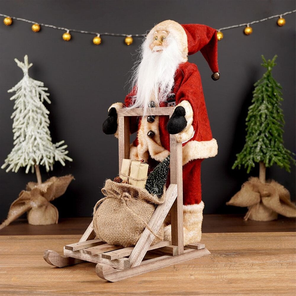 Figurėlė Kalėdų Senelis, 47 cm kaina ir informacija | Dekoracijos šventėms | pigu.lt