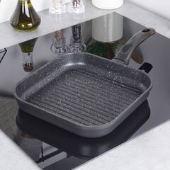 квадратная сковорода-гриль 26x26 см цена и информация | Cковородки | pigu.lt