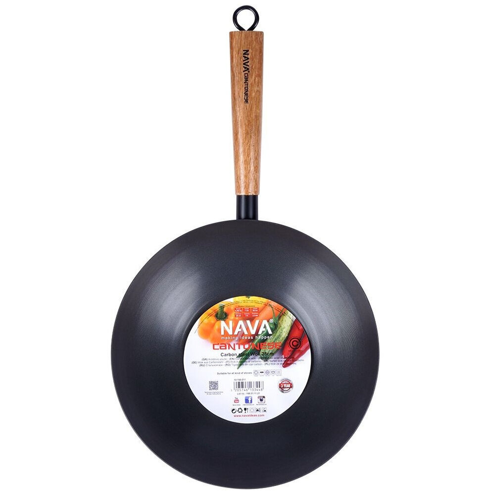 Wok keptuvė, 28 cm kaina ir informacija | Keptuvės | pigu.lt