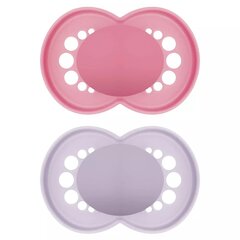 Čiulptukas Mam Original Natural Rubber Steri Pink, 0-6 mėn, 2 vnt. цена и информация | Пустышки | pigu.lt