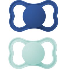 Čiulptukas Mam Air Silicone Blue, 6-16 mėn, 2 vnt. kaina ir informacija | Čiulptukai | pigu.lt