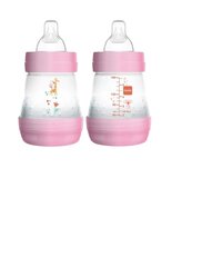 Buteliukas Mam Easy Start Anti-Colic, pink/rožinis, 0+ mėn, 160 ml kaina ir informacija | Buteliukai kūdikiams ir jų priedai | pigu.lt