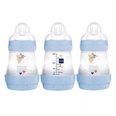 Buteliukas Mam Easy Start Anti-Colic blue/mėlynas, 0+ mėn, 160 ml kaina ir informacija | MAM Vaikams ir kūdikiams | pigu.lt