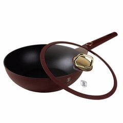 Berlinger Haus wok keptuvė su dangčiu Leonardo Collection, 28 cm kaina ir informacija | Keptuvės | pigu.lt