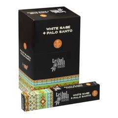 Smilkalų lazdelės Hari Darshan Tribal Soul White Sage + Palo Santo, 12x15 g kaina ir informacija | Namų kvapai | pigu.lt