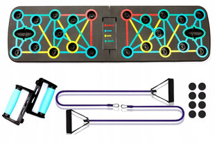 Daugiafunkcinis treniruoklis su virvėmis ir 16 funkcijų цена и информация | Комплексные тренажёры | pigu.lt