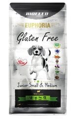 Biofeed Euphoria Gluten Free Junior Small&Medium su ėriena, 12 kg kaina ir informacija | Sausas maistas šunims | pigu.lt