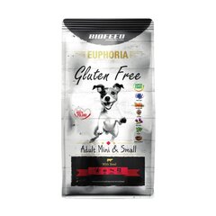 Biofeed Euphoria Gluten Free Adult Mini&Small su jautiena, 12kg kaina ir informacija | Sausas maistas šunims | pigu.lt