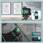 4 x 360° Lazerinis nivelyras su priedais - DJ04CG kaina ir informacija | Mechaniniai įrankiai | pigu.lt
