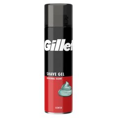 Гель для бритья Gillette Original, 200 мл цена и информация | Косметика и средства для бритья | pigu.lt