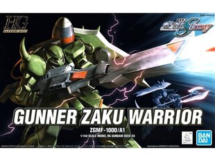 Surenkamas modelis HGGS ZGMF-1000/A1 Gunner ZAKU Warrior Bandai, 1/144, 57919 kaina ir informacija | Konstruktoriai ir kaladėlės | pigu.lt