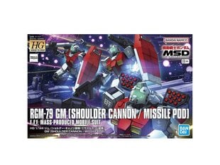  Сборная модель Gunpla. Bandai - HG The Origin MSD MSD RGM-79 GM (Shoulder Cannon / Missile Pod), 1/144, 65714 цена и информация | Конструкторы и кубики | pigu.lt