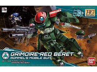 Сборная модель Gunpla. Bandai - HGBD Grimoire Red Beret Rommel's Mobile Suit, 1/144, 66140 цена и информация | Конструкторы и кубики | pigu.lt