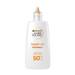 Veido kremas Garnier Vitamin C SPF 50+ Ambre Solaire, 40 ml kaina ir informacija | Kremai nuo saulės | pigu.lt