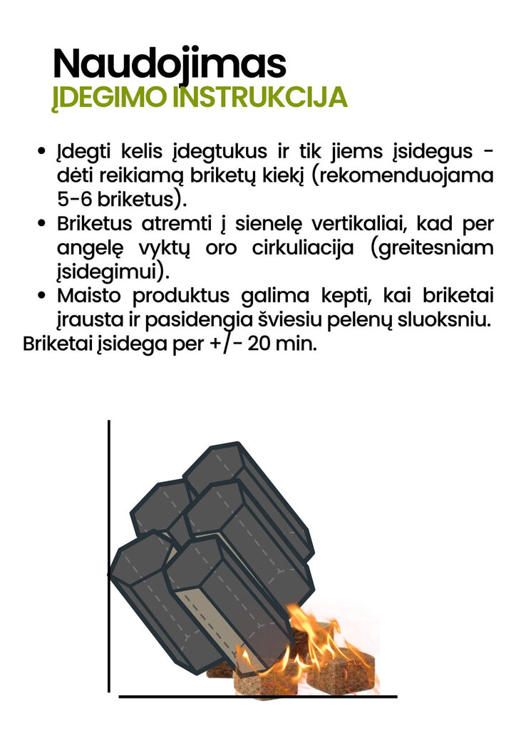 Anglies briketas Proflame Exper, 10kg kaina ir informacija | Medžio anglis, briketai, uždegimo priemonės | pigu.lt