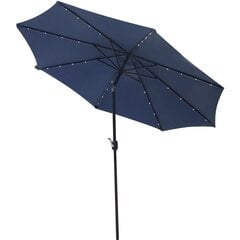 садовый зонтик 300 см синий цена и информация | Зонты, маркизы, стойки | pigu.lt