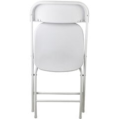 складные стулья, 2 шт, 50x46x80 см, белый цена и информация | Садовые стулья, кресла, пуфы | pigu.lt