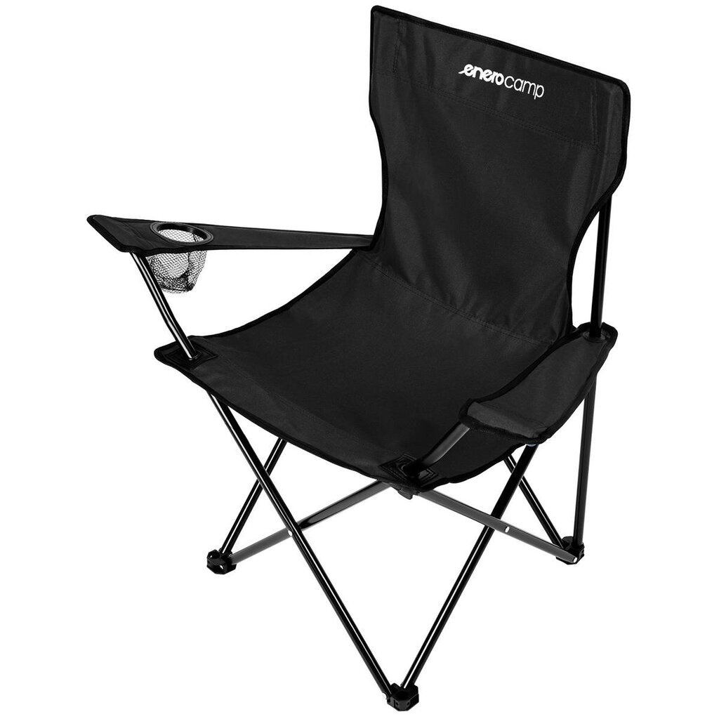 Turistinė sulankstoma kėdė Enero Camp, 50x50x80cm, juoda kaina ir informacija | Turistiniai baldai | pigu.lt
