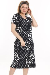 Велюровое платье с тюлевыми рукавами для женщин, чёрное цена и информация | Платья | pigu.lt