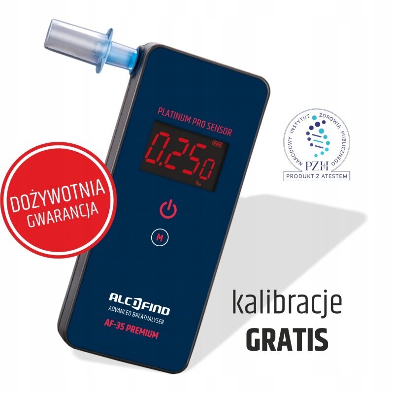 Elektrocheminis alkotesteris Alcofind AF-35 Premium kaina ir informacija | Alkotesteriai | pigu.lt