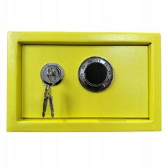 Namų seifas mechaninė kombinuotoji dėžutė kasetė geltonos spalvos stilingas dizainas kaina ir informacija | Seifai | pigu.lt