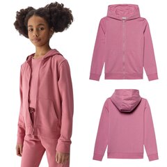Džemperis mergaitėms 4F JWSS24TSWSF091954S, rožinis kaina ir informacija | Megztiniai, bluzonai, švarkai mergaitėms | pigu.lt
