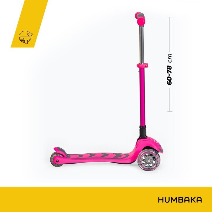 Vaikiškas paspirtukas Humbaka Mini, rožinis kaina ir informacija | Paspirtukai | pigu.lt