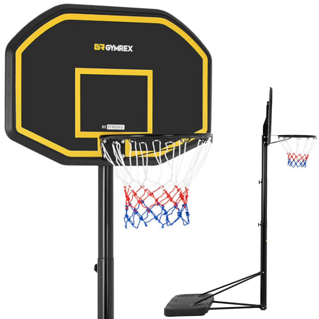Mobilus krepšinio lankas su stovu Gymrex, 305x45cm kaina ir informacija | Krepšinio lentos | pigu.lt