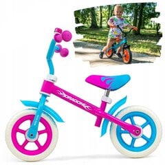 Balansinis dviratis Milly Mally Dragon, mėlynas/rožinis цена и информация | Балансировочные велосипеды | pigu.lt