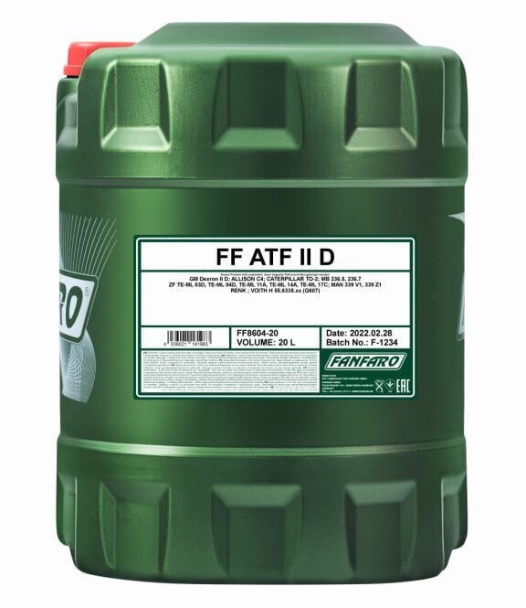 Fanfaro ATF Dexron II Pavarų dėžės alyva, 20L цена и информация | Kitos alyvos | pigu.lt