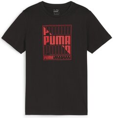 Puma Футболки Graphics Wor Tee Black 680298 01 680298 01/140 цена и информация | Рубашки для мальчиков | pigu.lt