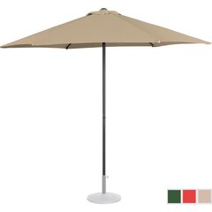 Sodo skėtis 270 cm, rudas kaina ir informacija | Skėčiai, markizės, stovai | pigu.lt