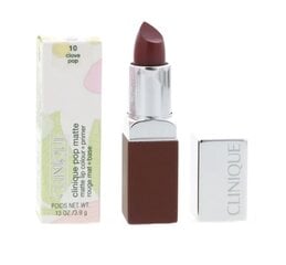 Lūpų dažai Clinique Pop Matte Lip Colour + Primer, 10 Clove Pop, 3,9 g kaina ir informacija | Lūpų dažai, blizgiai, balzamai, vazelinai | pigu.lt