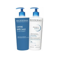 Kremo kūnui rinkinys Bioderma Atoderm Crème Ultra Ultra-Nourishing Moisturising Cream, 2x500 ml kaina ir informacija | Kūno kremai, losjonai | pigu.lt